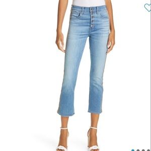 Veronica Beard Carolyn High Rise Jeans with Contrast Trim – Size 28 / 6